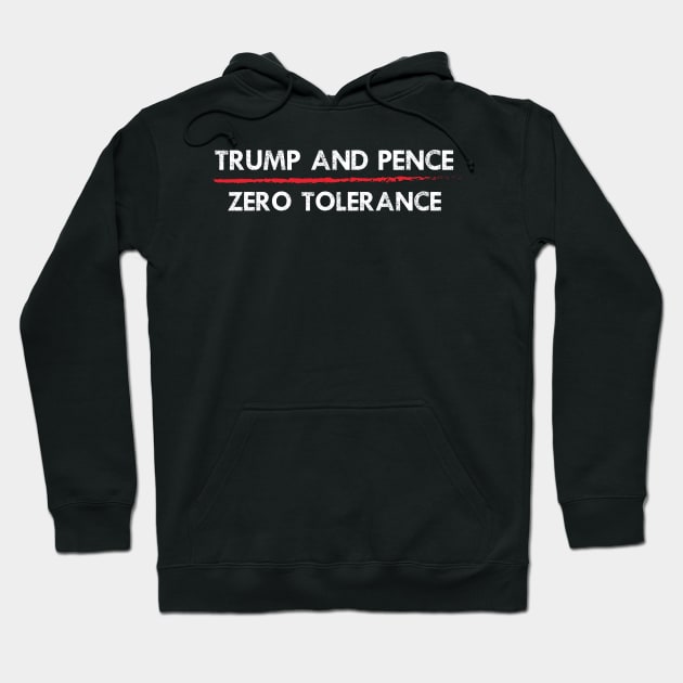 Trump and Pence - Zero Tolerance - VP Debate 2020 Pro Biden Hoodie by Your Funny Gifts